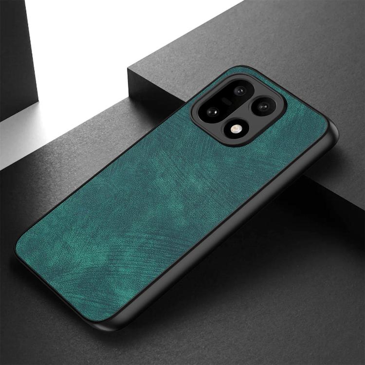 For OnePlus 15 Vintage Leather PC Back Cover Phone Case