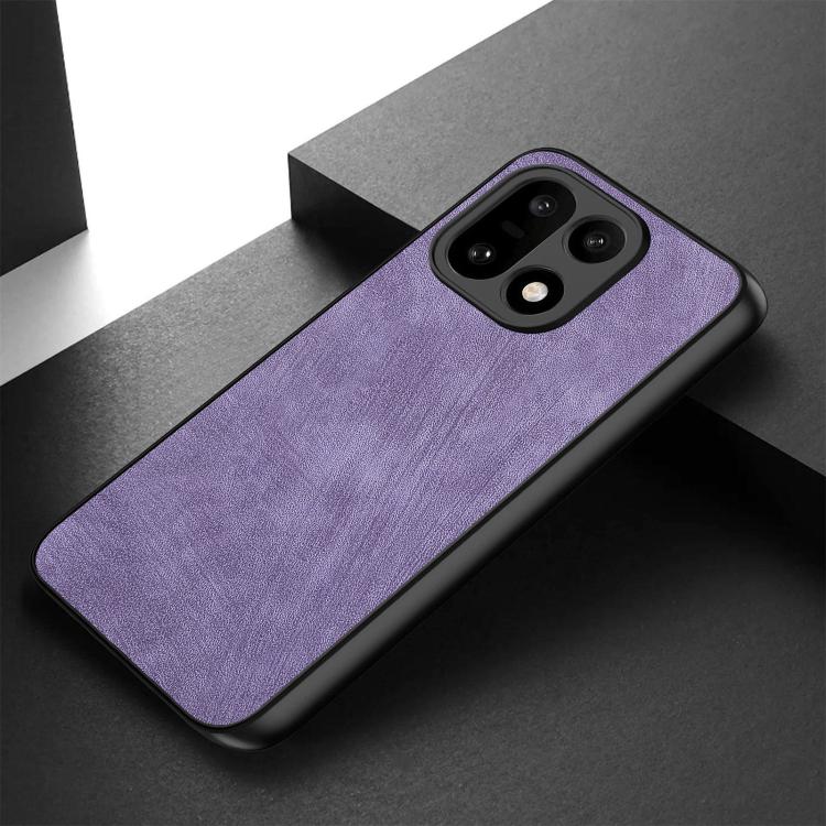 For OnePlus 15 Vintage Leather PC Back Cover Phone Case