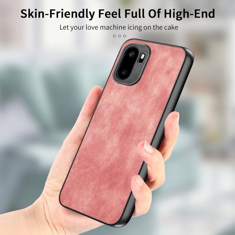 For OnePlus Ace 6 / 6T / 15R Vintage Leather PC Back Cover Phone Case