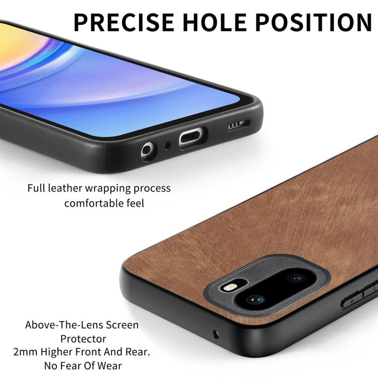 For OnePlus Ace 6 / 6T / 15R Vintage Leather PC Back Cover Phone Case