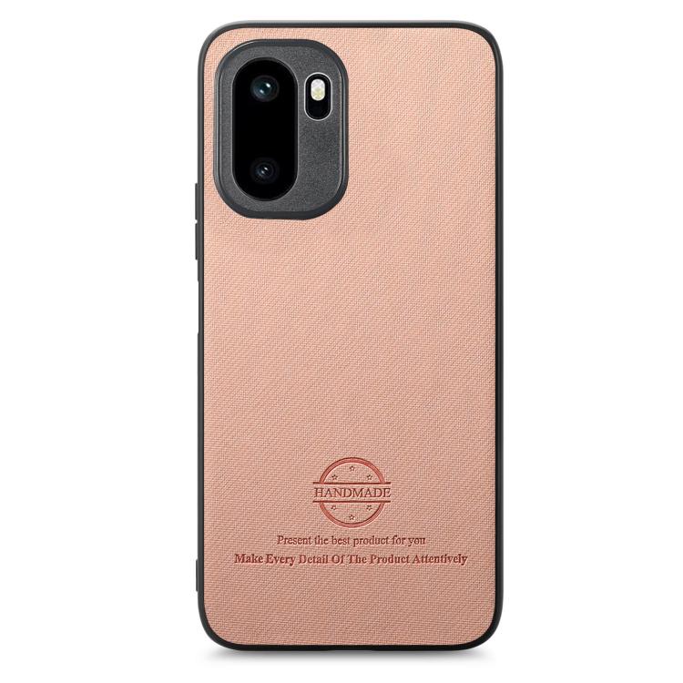 For OnePlus Ace 6 / 6T / 15R Twill Fabric Leather Skin Back Phone Case