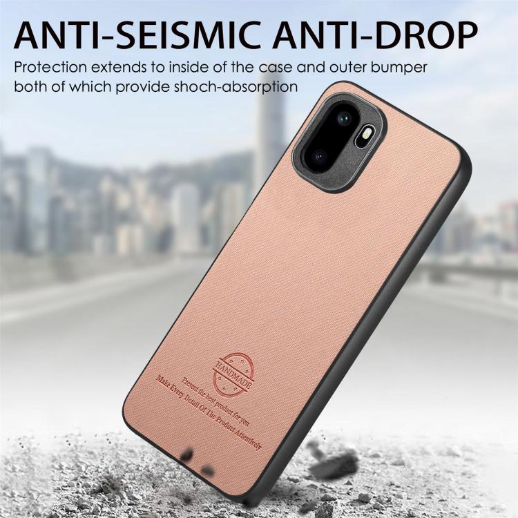 For OnePlus Ace 6 / 6T / 15R Twill Fabric Leather Skin Back Phone Case