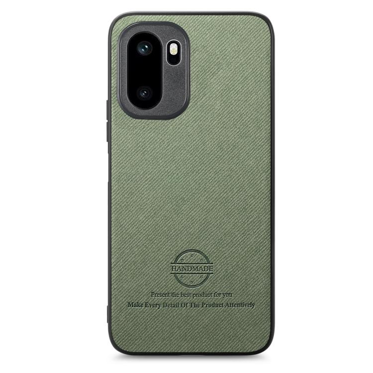 For OnePlus Ace 6 / 6T / 15R Twill Fabric Leather Skin Back Phone Case
