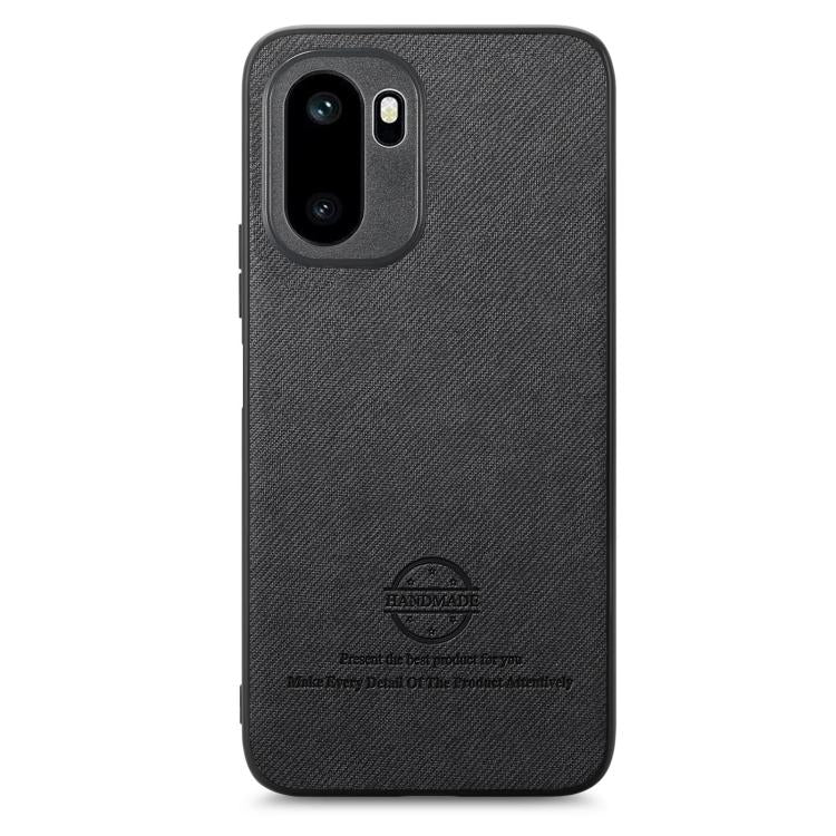 For OnePlus Ace 6 / 6T / 15R Twill Fabric Leather Skin Back Phone Case