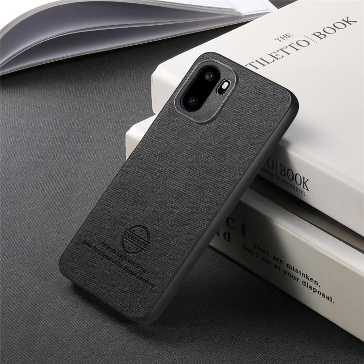 For OnePlus Ace 6 / 6T / 15R Twill Fabric Leather Skin Back Phone Case