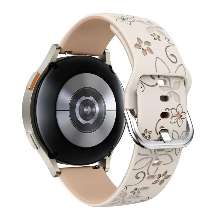 22mm Dual Color Engraved Silicone Watch Band