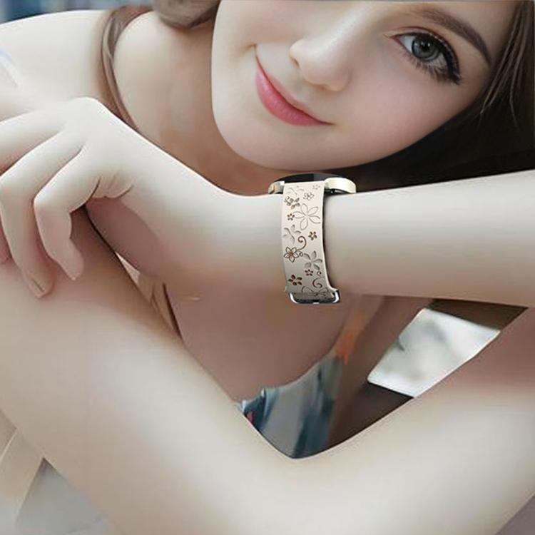22mm Dual Color Engraved Silicone Watch Band