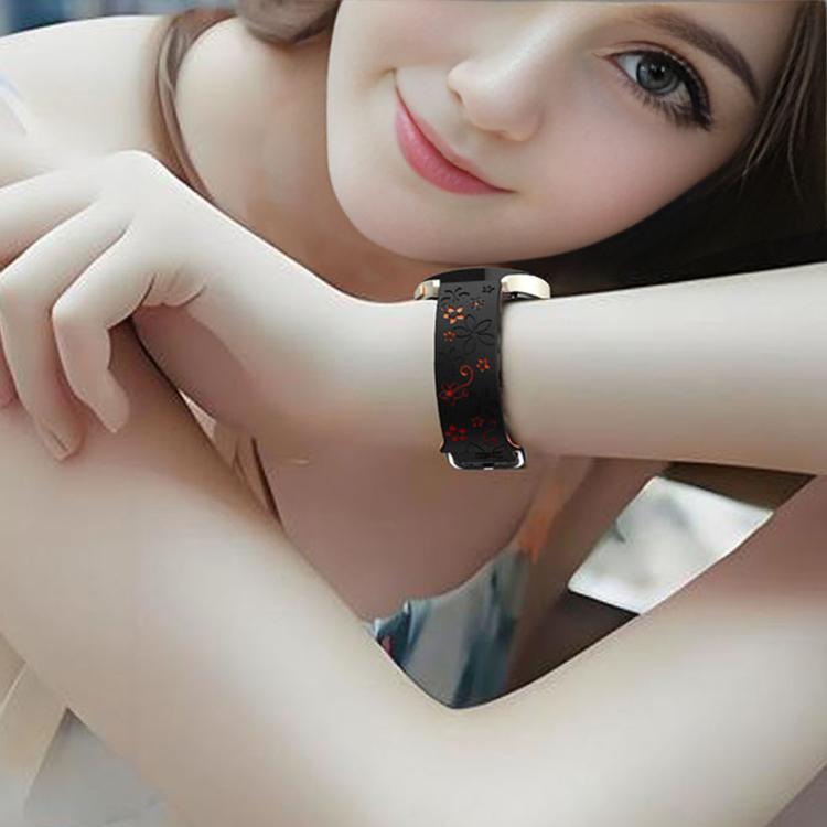 22mm Dual Color Engraved Silicone Watch Band