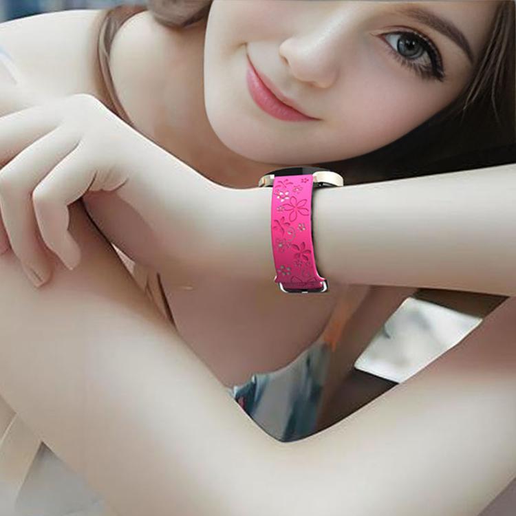 22mm Dual Color Engraved Silicone Watch Band