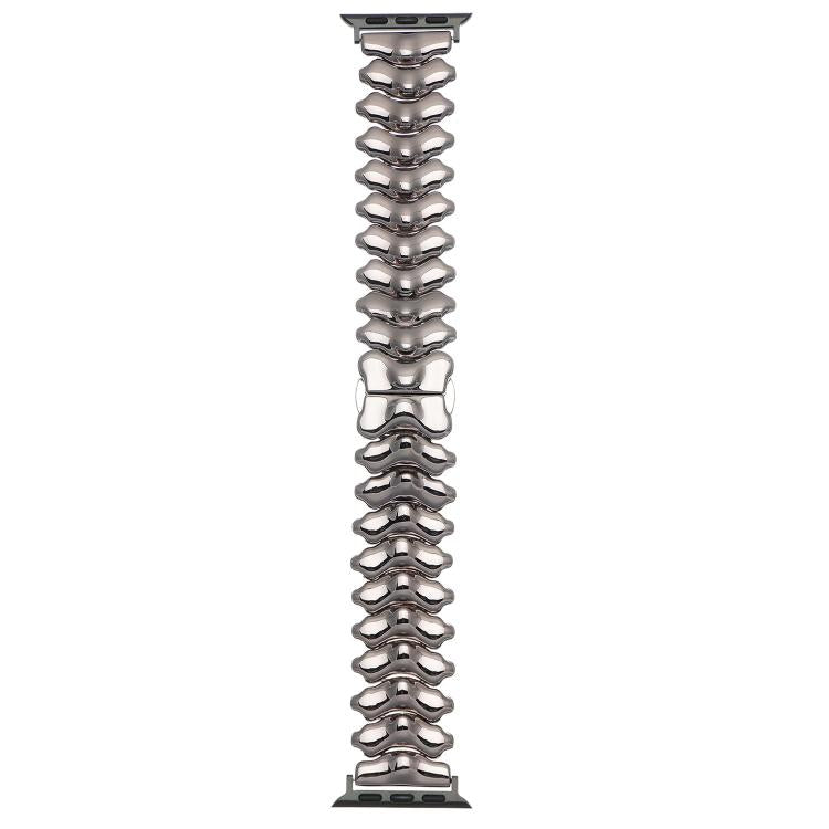 For Apple Watch 46mm / 49mm / 45mm / 44mm Dragon Spine Butterfly Clasp Zinc Alloy Watch Band