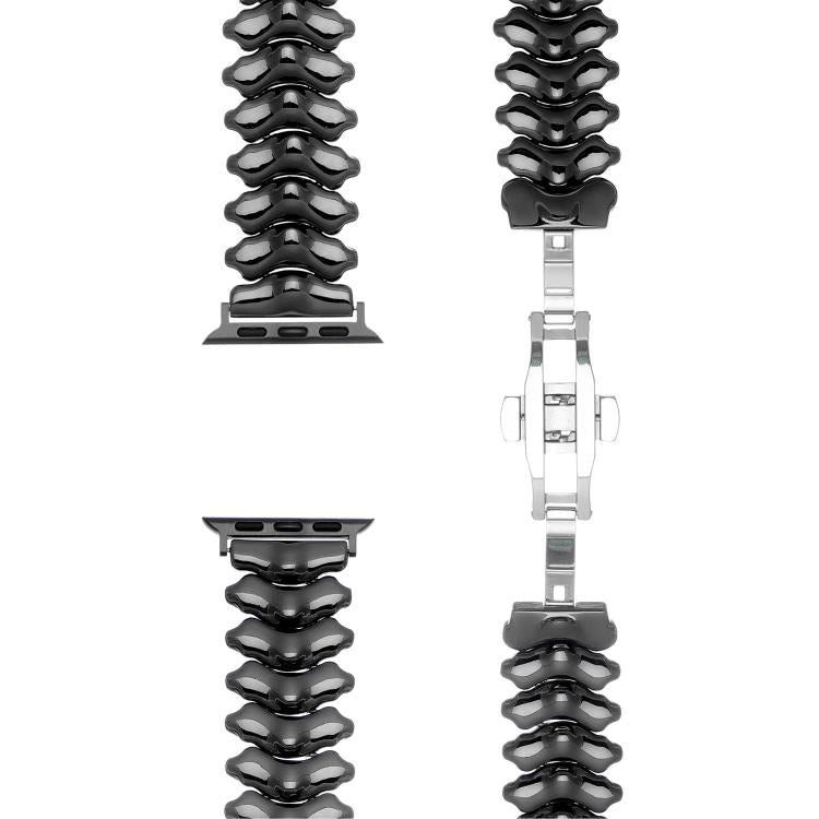 For Apple Watch 42mm / 41mm / 40mm / 38mm Dragon Spine Butterfly Clasp Zinc Alloy Watch Band