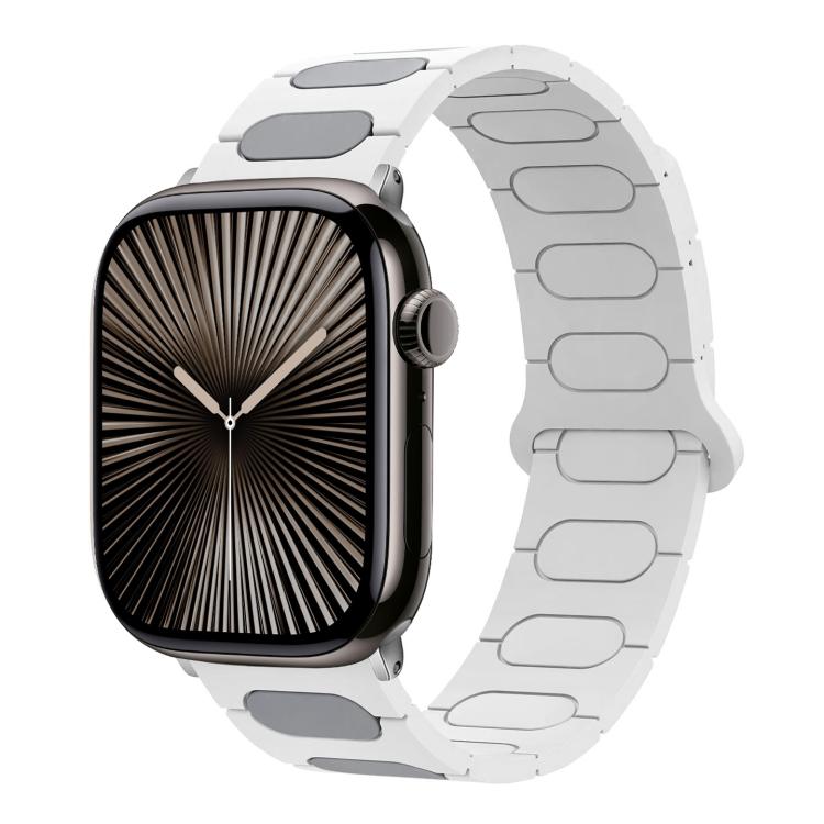 For Apple Watch 42mm / 41mm / 40mm / 38mm Oval Magnetic Silicone Watch Band
