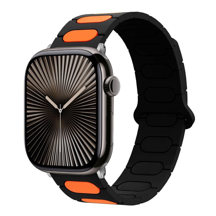 For Apple Watch 42mm / 41mm / 40mm / 38mm Oval Magnetic Silicone Watch Band