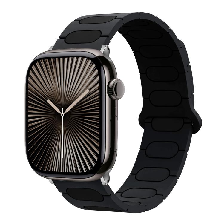 For Apple Watch 42mm / 41mm / 40mm / 38mm Oval Magnetic Silicone Watch Band