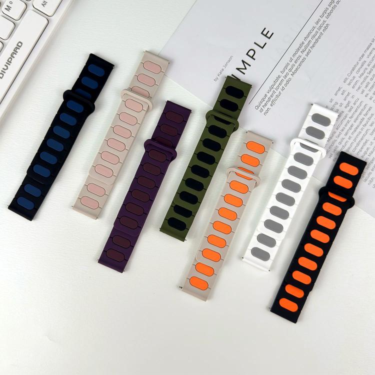 22mm Oval Magnetic Silicone Watch Band