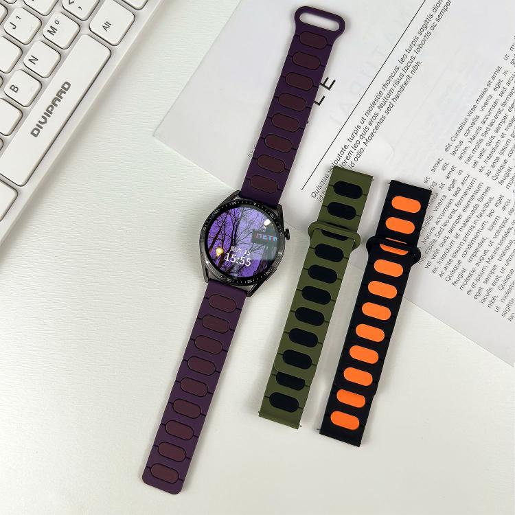 22mm Oval Magnetic Silicone Watch Band