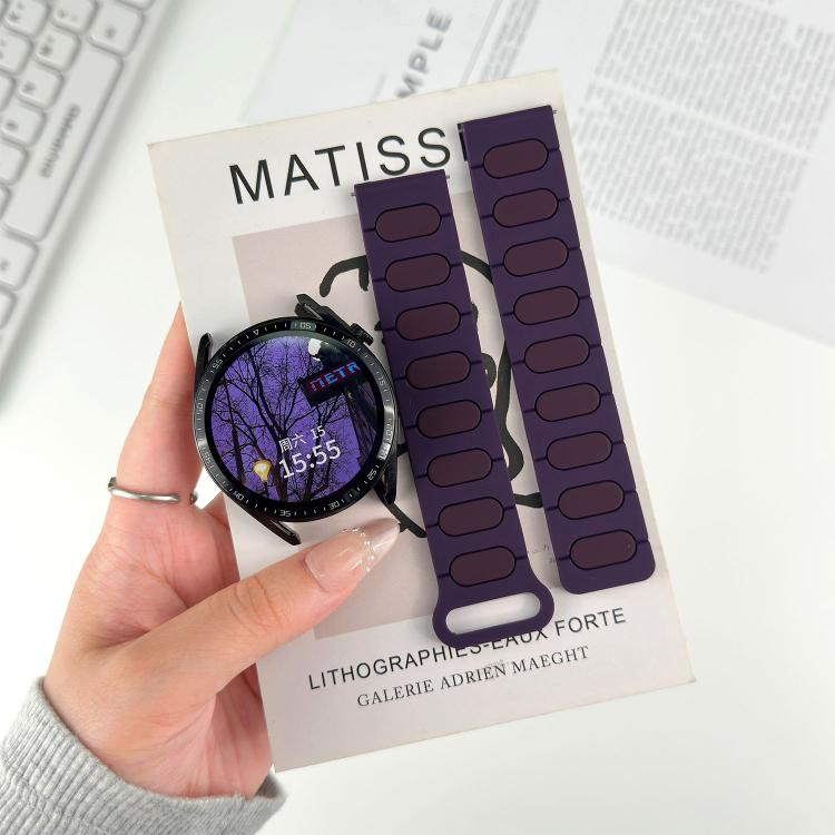 22mm Oval Magnetic Silicone Watch Band