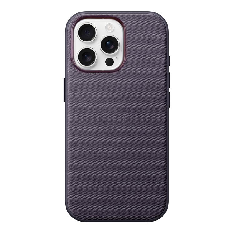 For iPhone 14 Pro Official Tech Fabric Texture Side-Stick TPU Magnetic Phone Case, No AI Camera Button