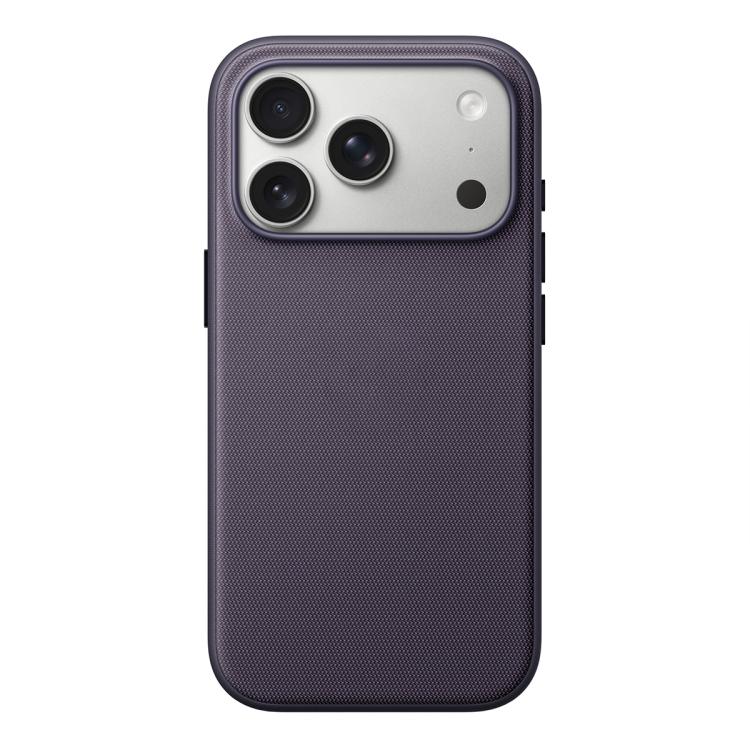 For iPhone 17 Pro Max Official Tech Fabric Texture Side-Stick TPU Magnetic Phone Case, No AI Camera Button
