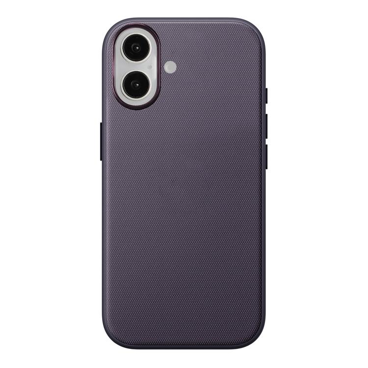 For iPhone 17 Official Tech Fabric Texture Side-Stick TPU Magnetic Phone Case, No AI Camera Button