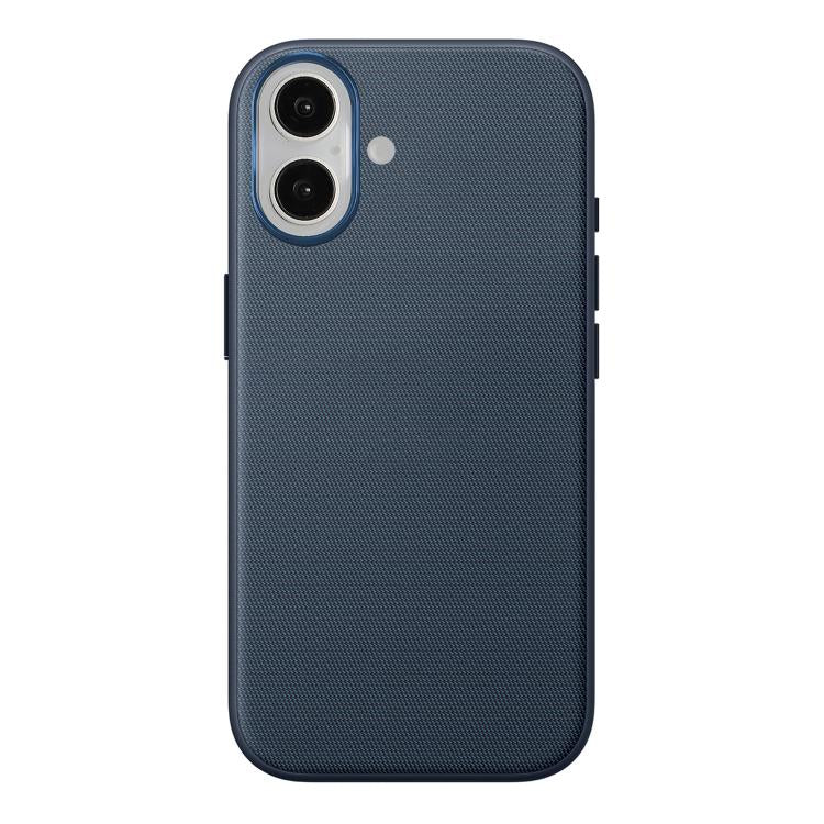 For iPhone 16 Official Tech Fabric Texture Side-Stick TPU Magnetic Phone Case, No AI Camera Button
