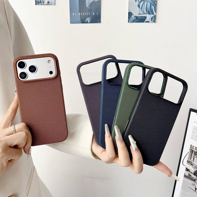 For iPhone 17 Pro Official Tech Fabric Texture Side-Stick TPU Magnetic Phone Case, No AI Camera Button