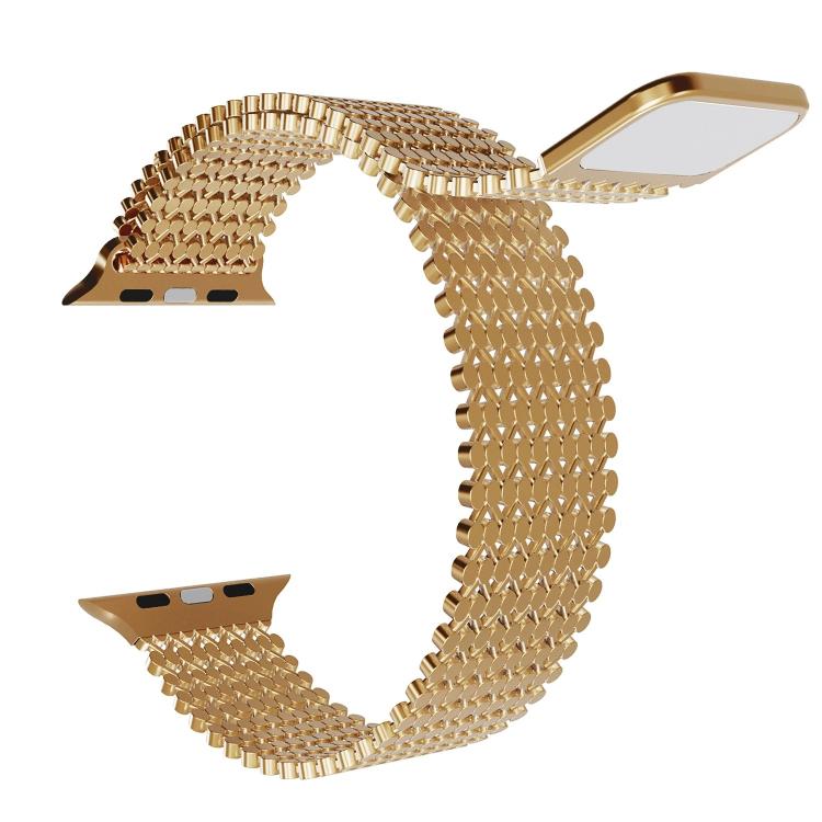 For Apple Watch 46mm / 49mm / 45mm / 44mm Molecular Arrangement Magnetic Stainless Steel Watch Band