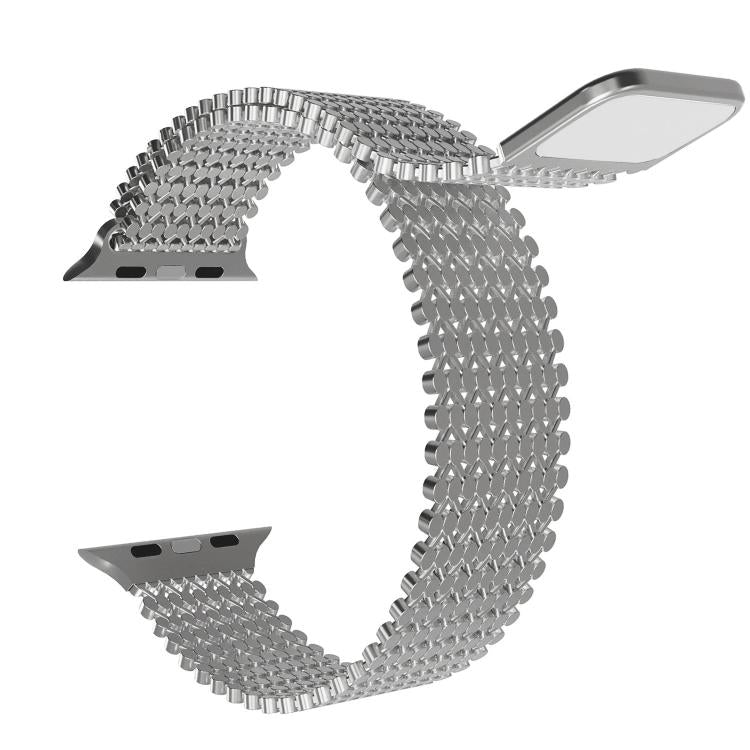 For Apple Watch 42mm / 41mm / 40mm / 38mm Molecular Arrangement Magnetic Stainless Steel Watch Band
