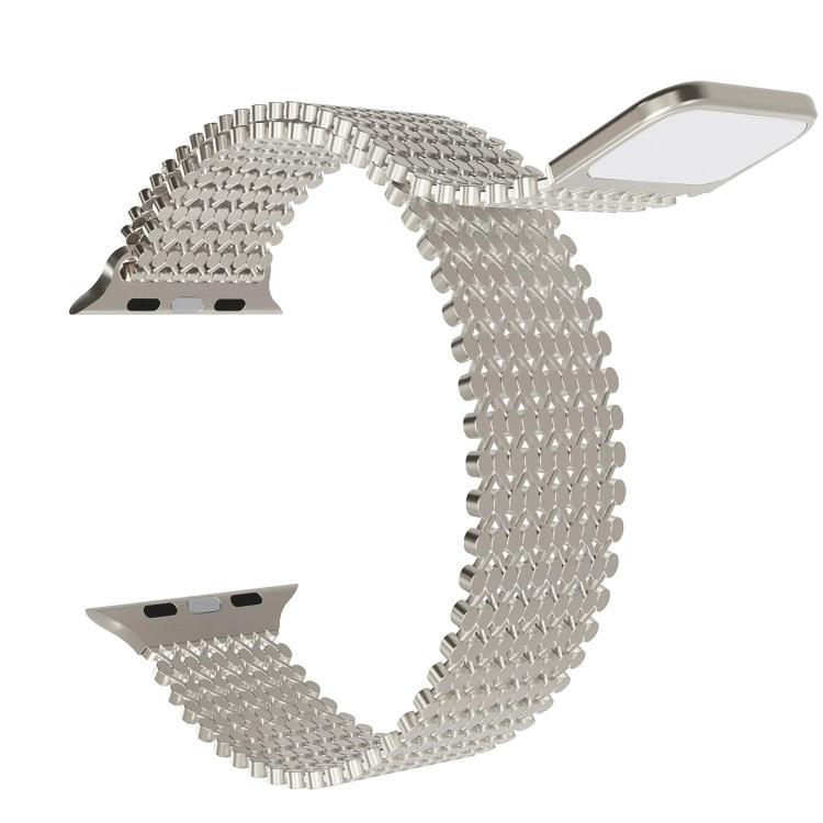 For Apple Watch 42mm / 41mm / 40mm / 38mm Molecular Arrangement Magnetic Stainless Steel Watch Band