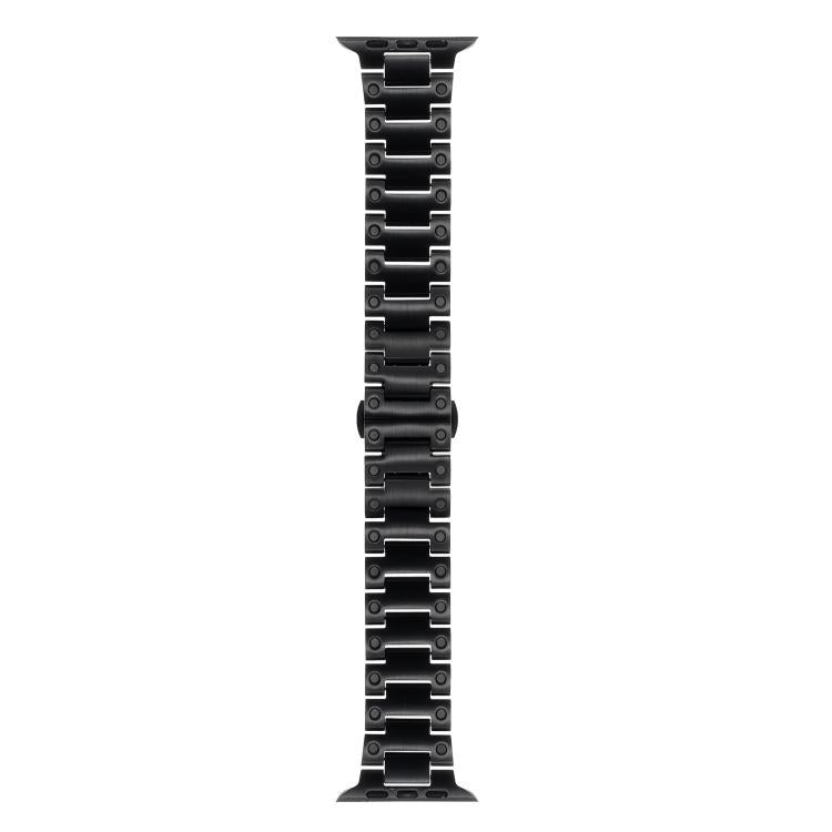 For Apple Watch 46mm / 49mm / 45mm / 44mm Mechanical-Style Butterfly Clasp Metal Watch Band