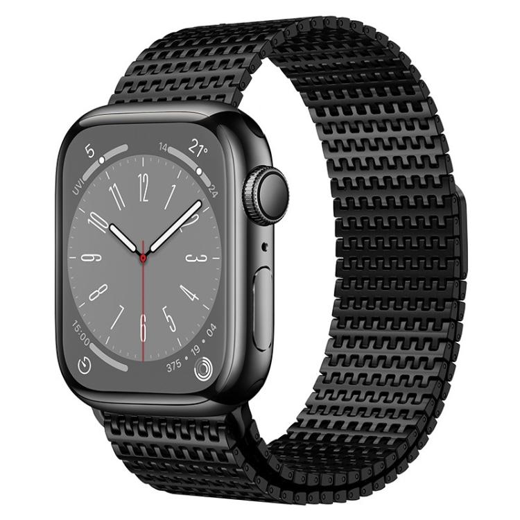 For Apple Watch 46mm / 49mm / 45mm / 44mm Pin-Chain Milanese Magnetic Watch Band