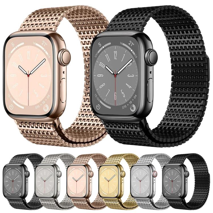 For Apple Watch 42mm / 41mm / 40mm / 38mm Pin-Chain Milanese Magnetic Watch Band