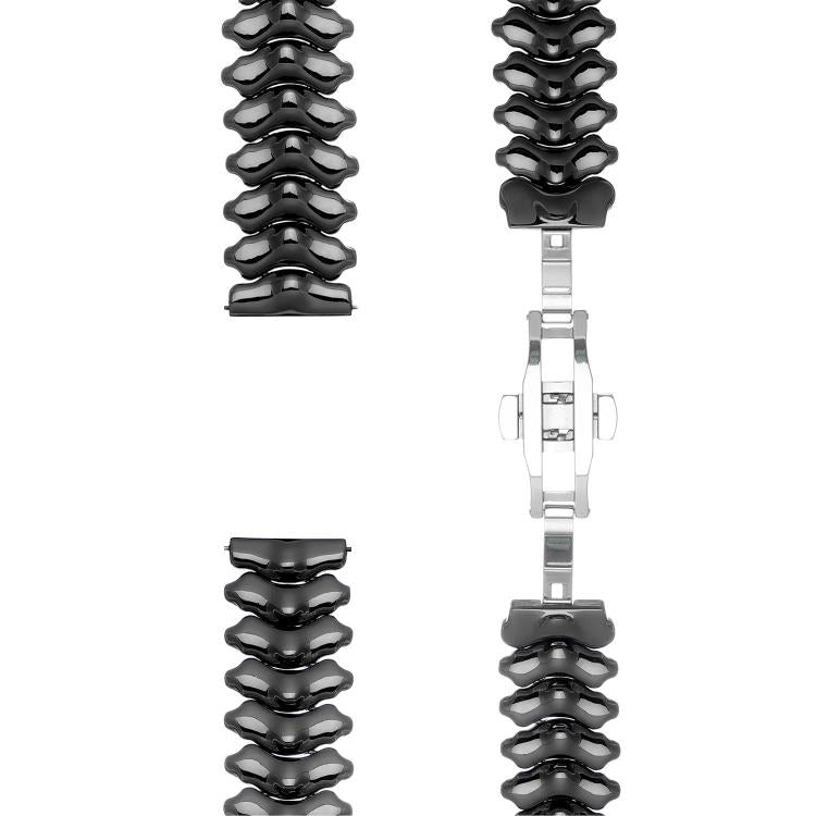 22mm Dragon Spine Butterfly Clasp Zinc Alloy Watch Band