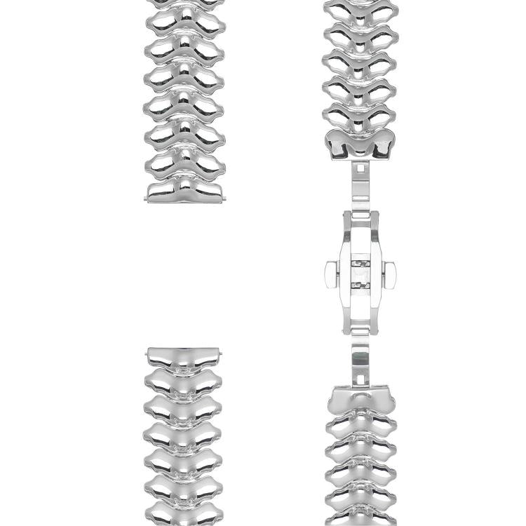 22mm Dragon Spine Butterfly Clasp Zinc Alloy Watch Band