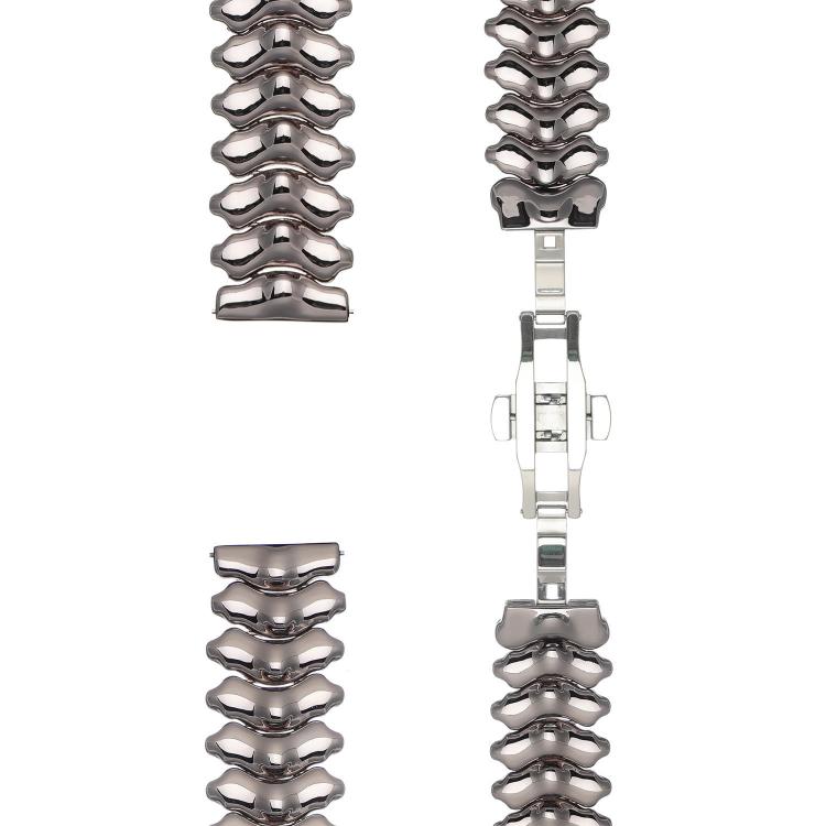 22mm Dragon Spine Butterfly Clasp Zinc Alloy Watch Band