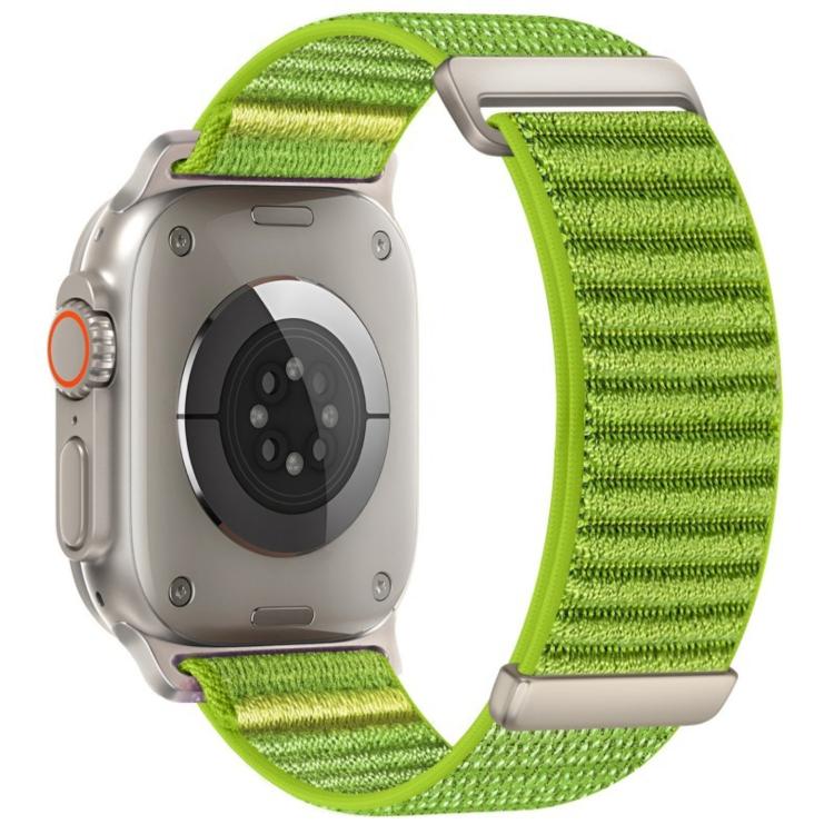 For Apple Watch 46mm / 49mm / 45mm / 44mm Two-section Mountain Pattern Hook And Loop Fastener Nylon Watch Band