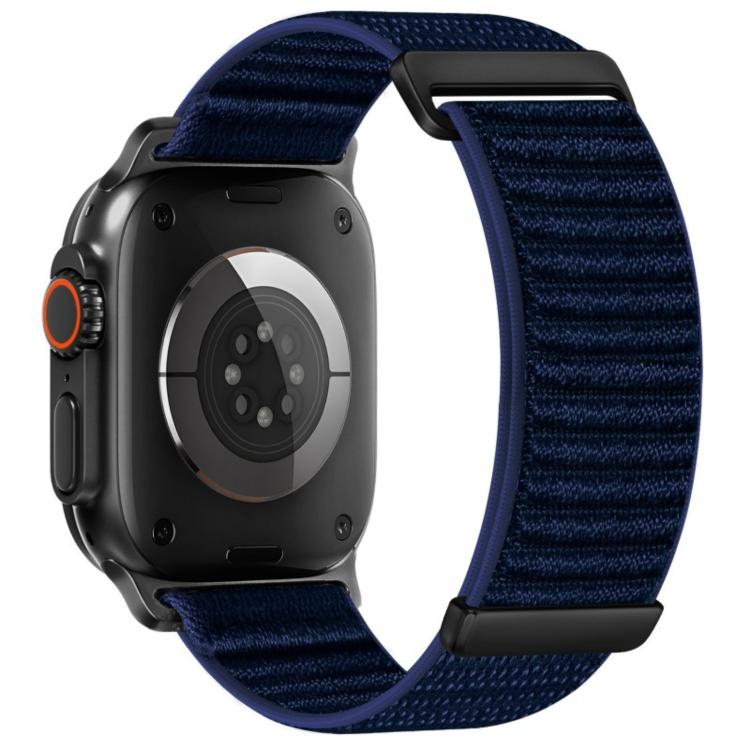 For Apple Watch 46mm / 49mm / 45mm / 44mm Two-section Mountain Pattern Hook And Loop Fastener Nylon Watch Band