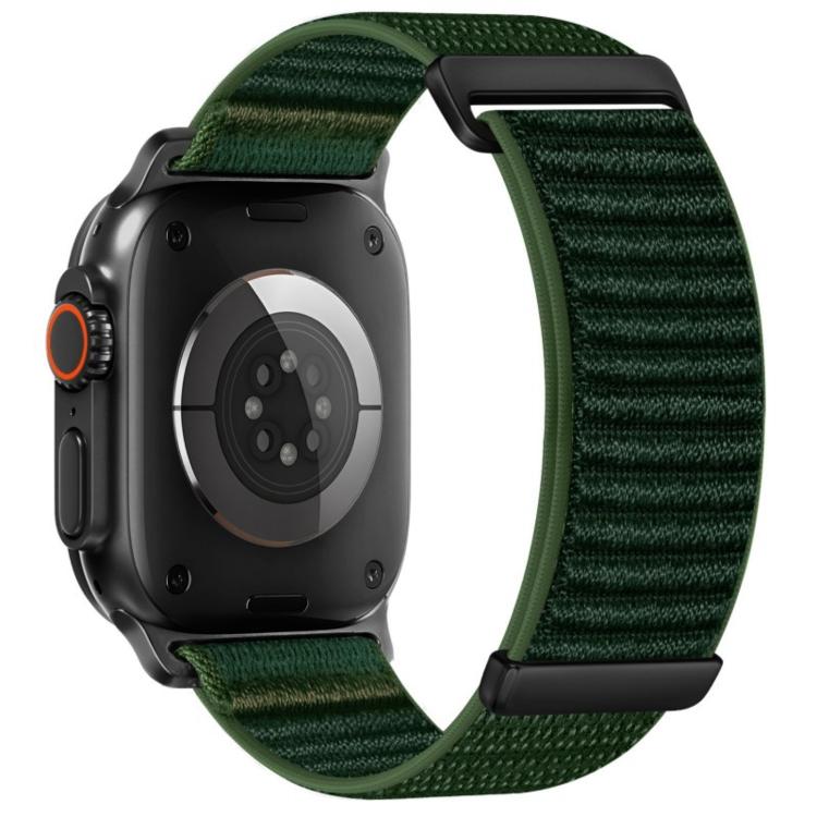 For Apple Watch 46mm / 49mm / 45mm / 44mm Two-section Mountain Pattern Hook And Loop Fastener Nylon Watch Band
