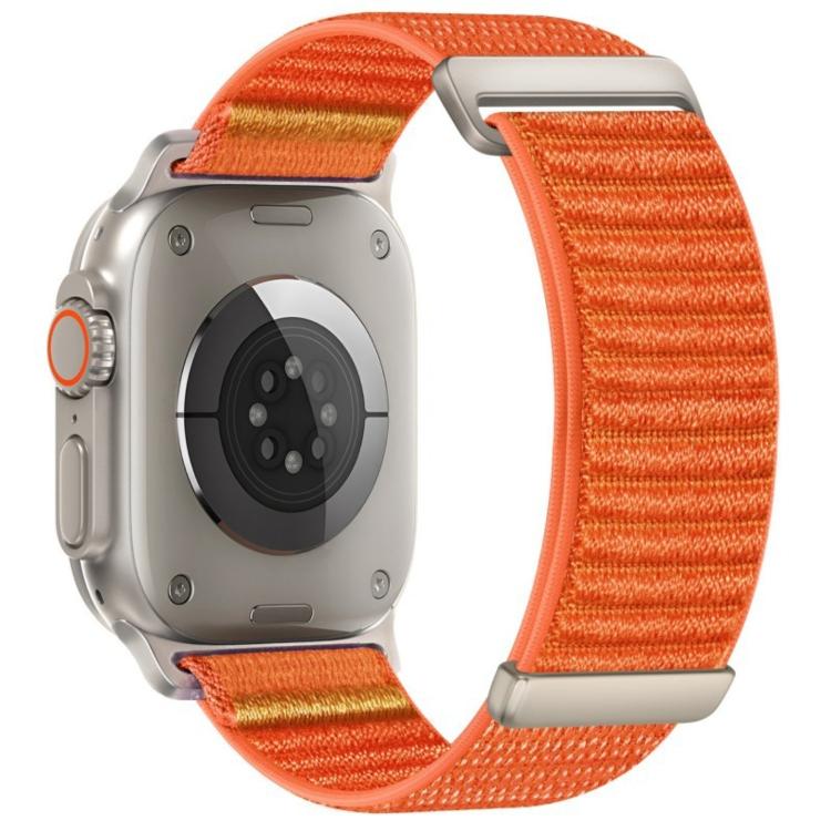For Apple Watch 46mm / 49mm / 45mm / 44mm Two-section Mountain Pattern Hook And Loop Fastener Nylon Watch Band