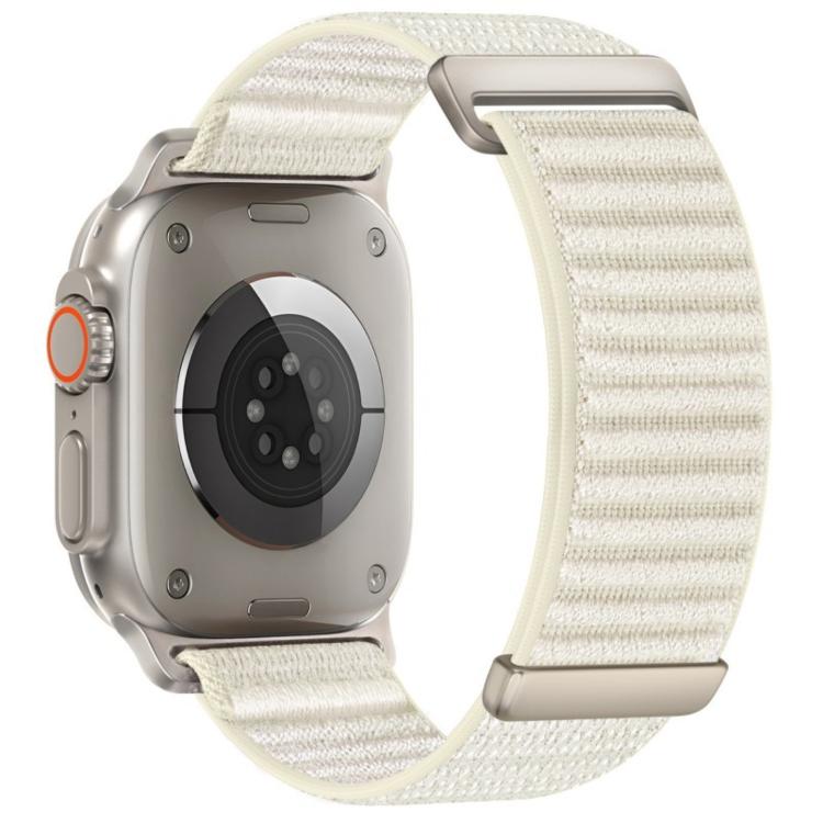For Apple Watch 46mm / 49mm / 45mm / 44mm Two-section Mountain Pattern Hook And Loop Fastener Nylon Watch Band
