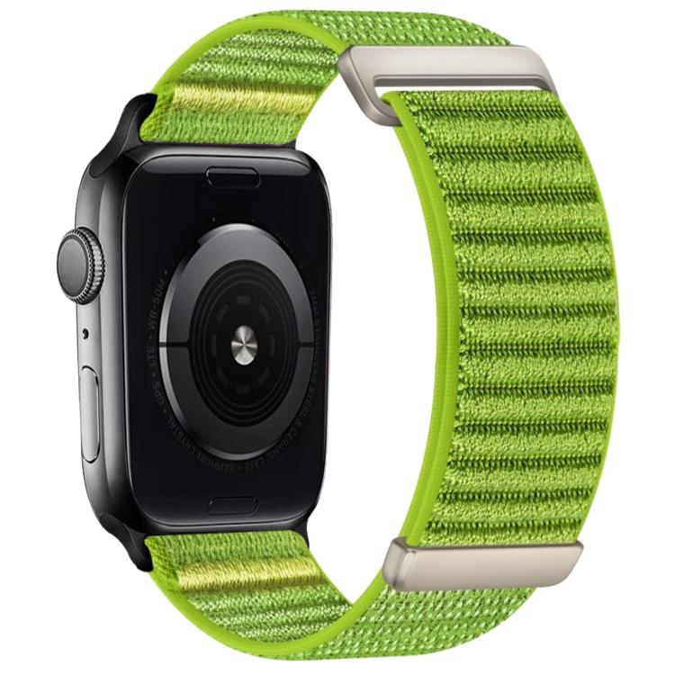 For Apple Watch 42mm / 41mm / 40mm / 38mm Two-section Mountain Pattern Hook And Loop Fastener Nylon Watch Band
