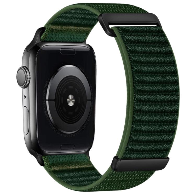 For Apple Watch 42mm / 41mm / 40mm / 38mm Two-section Mountain Pattern Hook And Loop Fastener Nylon Watch Band