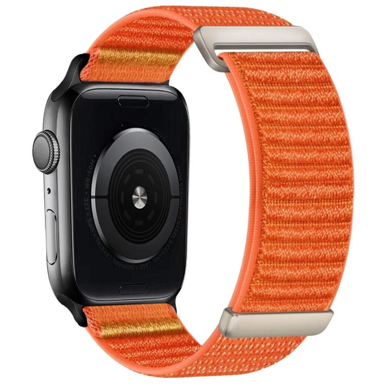 For Apple Watch 42mm / 41mm / 40mm / 38mm Two-section Mountain Pattern Hook And Loop Fastener Nylon Watch Band