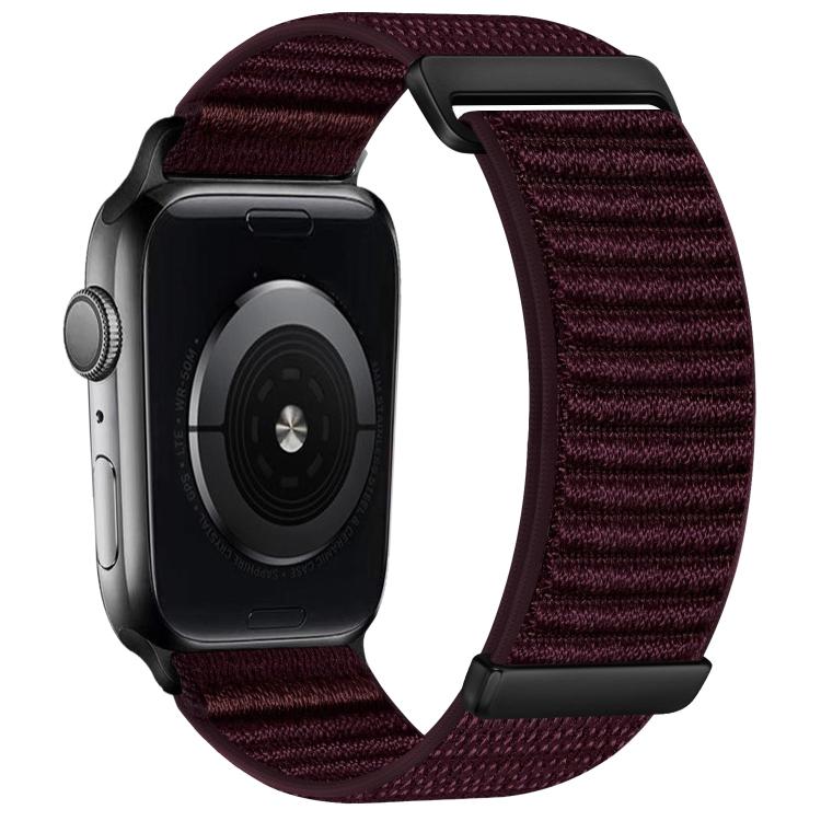 For Apple Watch 42mm / 41mm / 40mm / 38mm Two-section Mountain Pattern Hook And Loop Fastener Nylon Watch Band