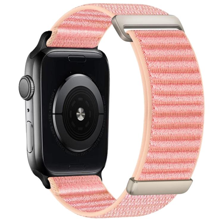 For Apple Watch 42mm / 41mm / 40mm / 38mm Two-section Mountain Pattern Hook And Loop Fastener Nylon Watch Band