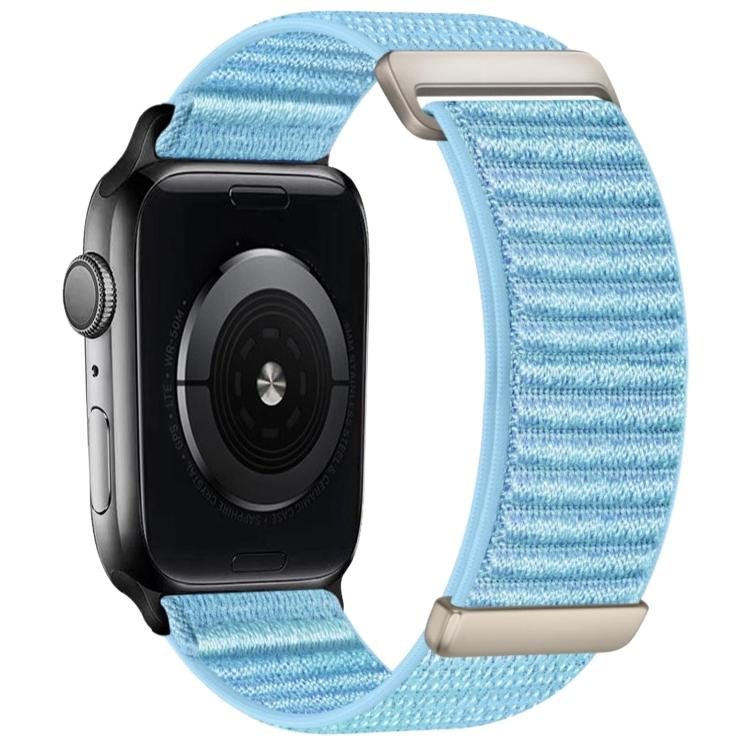 For Apple Watch 42mm / 41mm / 40mm / 38mm Two-section Mountain Pattern Hook And Loop Fastener Nylon Watch Band