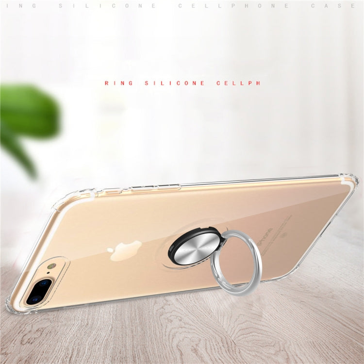 Ultra-thin TPU Protective Case for iPhone 7 plus / 8 plus , with 360 Degree Rotation Holder