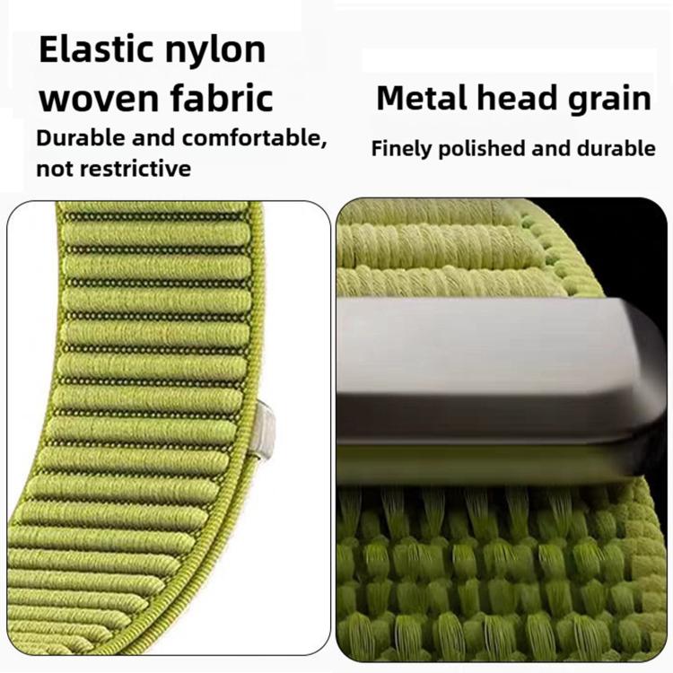 For Apple Watch 42mm / 41mm / 40mm / 38mm Two-section Mountain Pattern Hook And Loop Fastener Nylon Watch Band