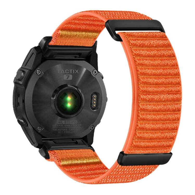 For Gamin 26mm Two-section Mountain Pattern Hook And Loop Fastener Nylon Watch Band