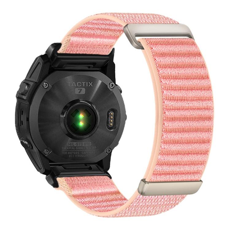 For Gamin 26mm Two-section Mountain Pattern Hook And Loop Fastener Nylon Watch Band